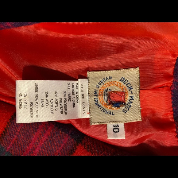 Vintage wool plaid blazer - Picture 2 of 2